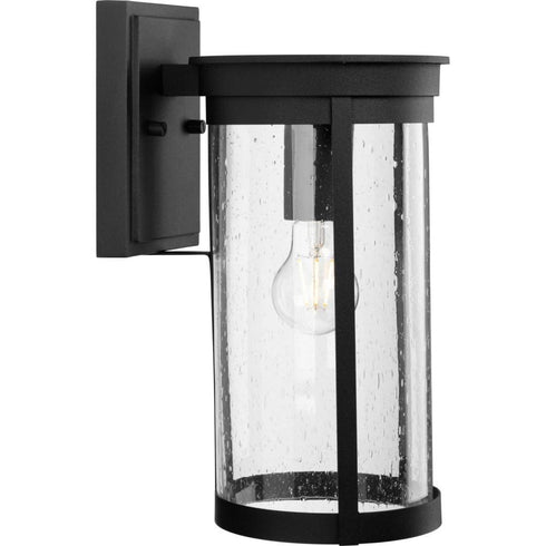 Progress Belden Collection One Light in Black Medium Modern Farmhouse Medium Outdoor Wall Lantern Model: P560272-031