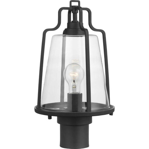 Progress Benton Harbor P540065 031 1 75 Watt MED POST LANTERN in Textured Black Finish Model: P540065-031