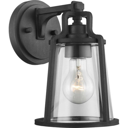 Progress Benton Harbor P560177 031 1 60 Watt MED WALL LANTERN in Textured Black Finish Model: P560177-031