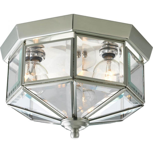 Progress Beveled Glass P5788 09 3 25 Watt CAND CLSE TO CLG in Brushed Nickel Finish Model: P5788-09