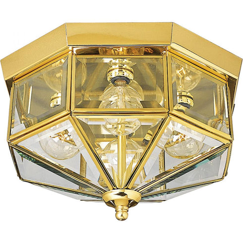 Progress Beveled Glass P5789 09 4 25 Watt G16.5 CAND CTC in Brushed Nickel Finish Model: P5789-09