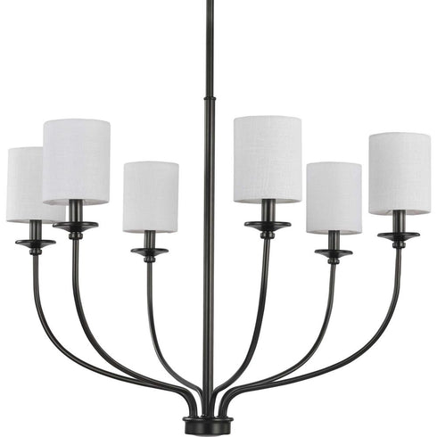 Progress Bonita P400227 009 6 40 Watt CAND CHANDELIER in Brushed Nickel Finish Model: P400227-009