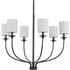 Progress Bonita P400227 009 6 40 Watt CAND CHANDELIER in Brushed Nickel Finish Model: P400227-009