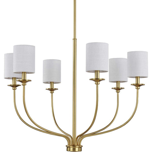 Progress Bonita P400227 009 6 40 Watt CAND CHANDELIER in Brushed Nickel Finish Model: P400227-009
