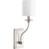 Progress Bonita P710018 009 1 60 Watt CAND WALL SCONCE in Brushed Nickel Finish Model: P710018-009