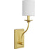 Progress Bonita P710018 009 1 60 Watt CAND WALL SCONCE in Brushed Nickel Finish Model: P710018-009