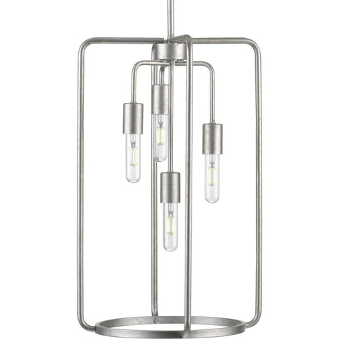 Progress Bonn P500224 031 4 60 Watt CAND PENDANT in Matte Black Finish Model: P500224-031