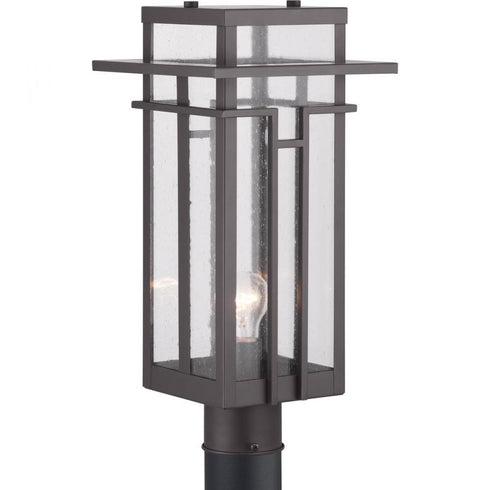 Progress Boxwood P540010 020 1 60 Watt MED POST LANTERN in Antique Bronze Finish Model: P540010-020