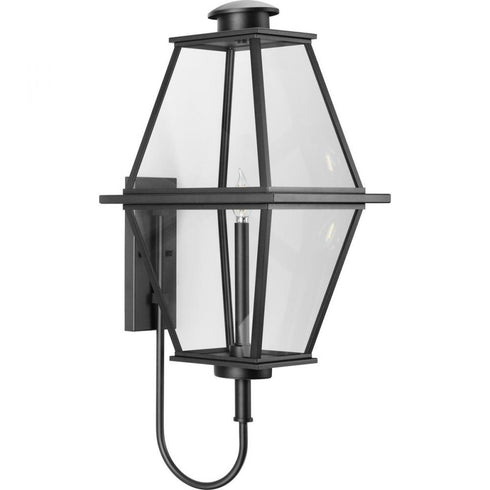 Progress Bradshaw P560349 031 1 Light WALL LANTERN in Textured Black Finish Model: P560349-031