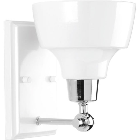 Progress Bramlett P300039 009 1 100 Watt MED BATH BRACKET in Brushed Nickel Finish Model: P300039-009