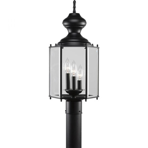 Progress BrassGUARD Lantern P5432 31 3 60 Watt CAND POST LANTERN in Matte Black Finish Model: P5432-31
