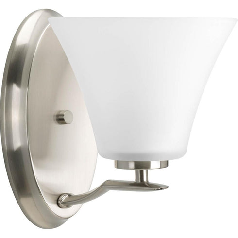 Progress Bravo P2004 09 1 100 Watt MED BATH BRACKET in Brushed Nickel Finish Model: P2004-09