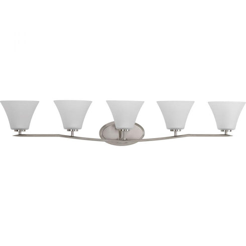 Progress Bravo P2016 09 5 100 Watt MED BATH BRACKET in Brushed Nickel Finish Model: P2016-09