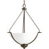 Progress Bravo P3912 09 3 100 Watt MED INVERTED PENDANT in Brushed Nickel Finish Model: P3912-09