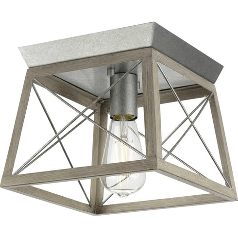 Progress Briarwood P350022 020 1 60 Watt MED FLUSH MOUNT in Antique Bronze Finish Model: P350022-020