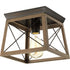 Progress Briarwood P350022 020 1 60 Watt MED FLUSH MOUNT in Antique Bronze Finish Model: P350022-020