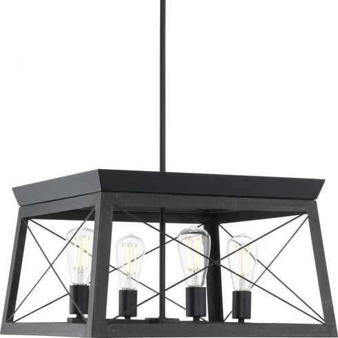 Progress Briarwood P400047 020 4 100 Watt MED CHANDELIER in Antique Bronze Finish Model: P400047-020