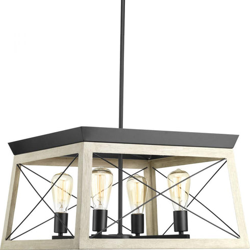 Progress Briarwood P400047 020 4 100 Watt MED CHANDELIER in Antique Bronze Finish Model: P400047-020