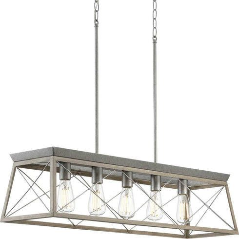 Progress Briarwood P400048 020 5 100 Watt MED CHANDELIER in Antique Bronze Finish Model: P400048-020