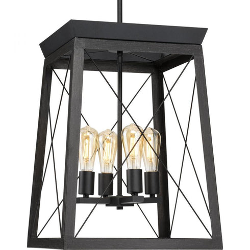 Progress Briarwood P500178 020 4 60 Watt MED FOYER in Antique Bronze Finish Model: P500178-020