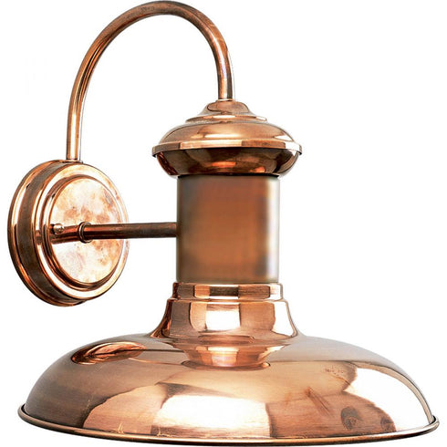 Progress Brookside P5723 14 1 100 Watt MED WALL LANTERN in Copper Finish Model: P5723-14