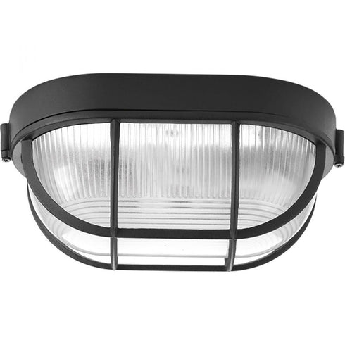 Progress Bulkheads P3706 30 1 100 Watt MED FLUSH MOUNT in White Finish Model: P3706-30