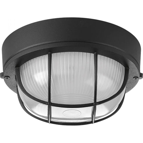 Progress Bulkheads P3709 30 1 100 Watt MED FLUSH MOUNT in White Finish Model: P3709-30