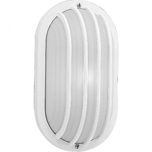 Progress Bulkheads P5705 30 1 60 Watt MED POLY WALL LANT in White Finish Model: P5705-30