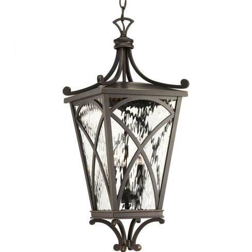 Progress Cadence P6542 108 3 60 Watt CAND HANGING LANTERN in Oil Rubbed Bronze Finish Model: P6542-108