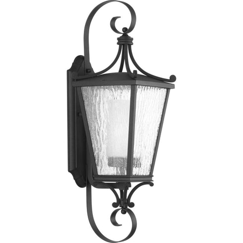 Progress Cadence P6627 31MD 1 100 Watt MED WALL LANTERN in Textured Black Finish Model: P6627-31MD
