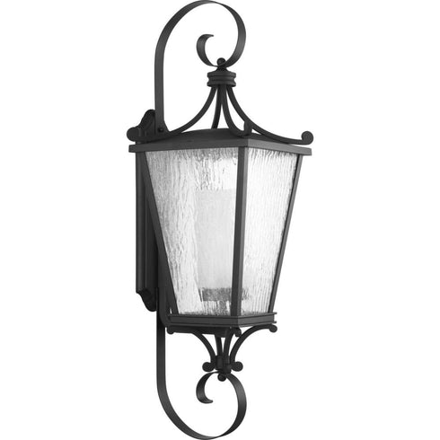 Progress Cadence P6629 31MD 1 100 Watt MED WALL LANTERN in Textured Black Finish Model: P6629-31MD
