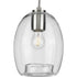 Progress Caisson P500159 009 1 60 Watt MED MINI PENDANT in Brushed Nickel Finish Model: P500159-009