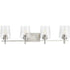 Progress Calais P300363 009 4 60 Watt MED BATH BRACKET in Brushed Nickel Finish Model: P300363-009
