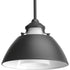 Progress Carbon P500013 104 1 100 Watt MED PENDANT in Polished Nickel Finish Model: P500013-104