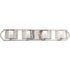 Progress Caress Collection Four Light in Polished Nickel Clear Water Glass Luxe Bath Vanity Light Model: P3078-104WB