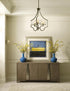 Progress Caress Collection Three Light in Polished Nickel Clear Water Glass Luxe Chandelier Light Model: P4644-104WB