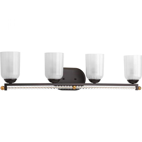Progress Carlyn Four Light Bath in Antique Bronze Finish Model: P300103-020