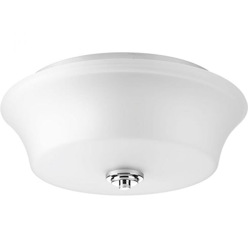 Progress Cascadia P3633 15 2 100 Watt MED FLUSH MOUNT in Polished Chrome Finish Model: P3633-15