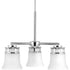 Progress Cascadia P4612 15 3 100 Watt MED CHANDELIER in Polished Chrome Finish Model: P4612-15