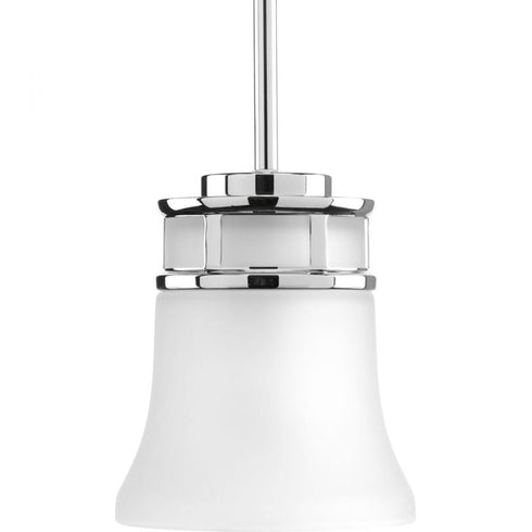 Progress Cascadia P5066 15 1 100 Watt MED MINI PENDANT in Polished Chrome Finish Model: P5066-15