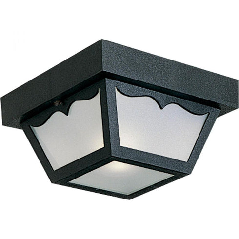 Progress Ceiling Mount P5744 30 1 60 Watt MED CTC CAR PORT in White Finish Model: P5744-30
