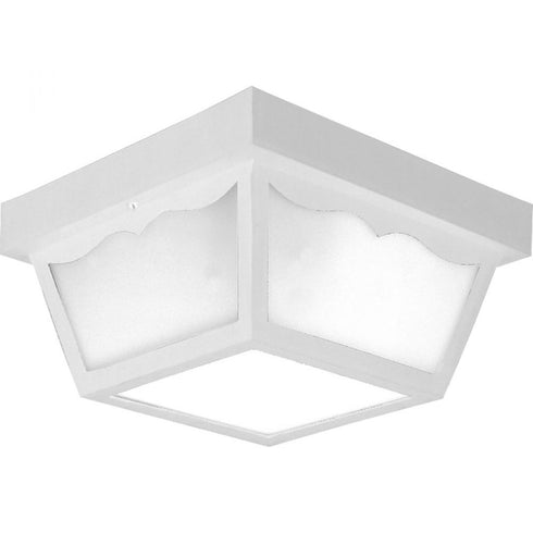 Progress Ceiling Mount P5745 30 2 60 Watt MED CTC CAR PORT in White Finish Model: P5745-30