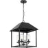Progress Chapel P550131 031 4 Light PENDANT in Textured Black Finish Model: P550131-031