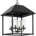 Progress Chapel P550131 031 4 Light PENDANT in Textured Black Finish Model: P550131-031