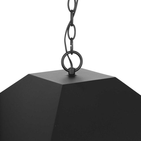 Progress Chapel P550131 031 4 Light PENDANT in Textured Black Finish Model: P550131-031
