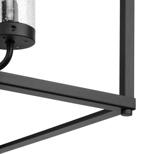 Progress Chapel P550131 031 4 Light PENDANT in Textured Black Finish Model: P550131-031