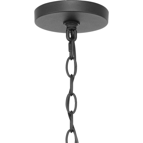 Progress Chapel P550131 031 4 Light PENDANT in Textured Black Finish Model: P550131-031