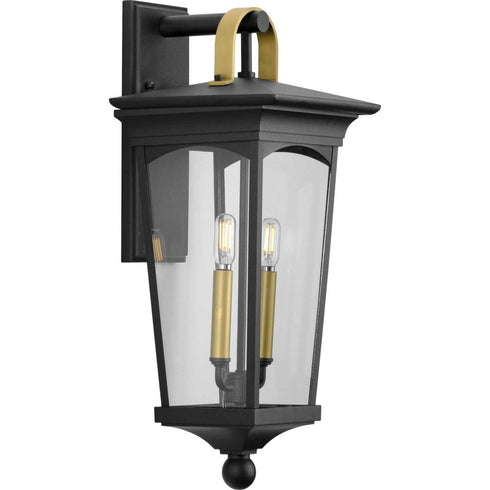 Progress Chatsworth P560183 031 2 60 Watt CAND WALL LANTERN in Textured Black Finish Model: P560183-031