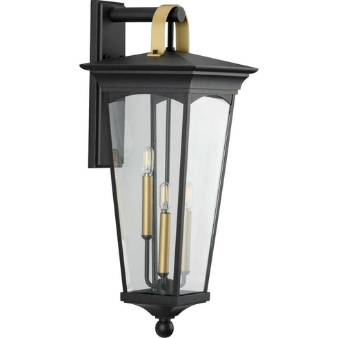 Progress Chatsworth P560184 031 3 40 Watt CAND WALL LANTERN in Textured Black Finish Model: P560184-031