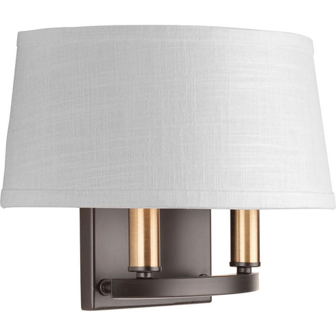 Progress Cherish P7172 09 2 60 Watt CAND WALL SCONCE in Brushed Nickel Finish Model: P7172-09